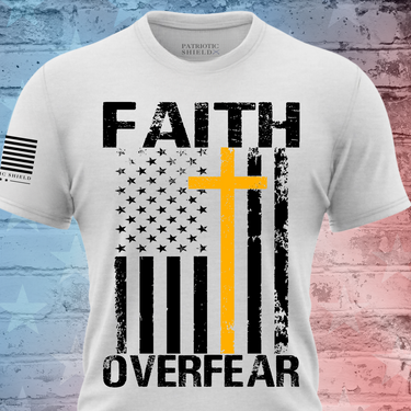 Empowering Faith Over Fear T-shirt for women of faith